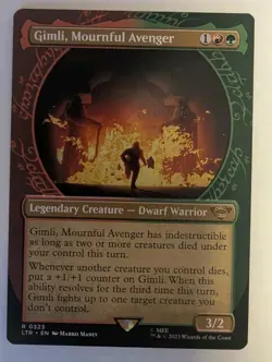 Gimli, Mournful Avenger (Showcase) Lord of the Rings - MTG RARE - Image 1