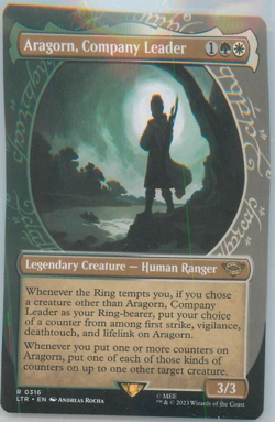 Aragorn, Company Leader - 316 - LTR - NM - MTG Magic the Gathering - Image 1