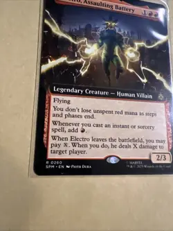 MTG Electro, Assaulting Battery SPM 0260 R NM Regular Extended Art - Image 3