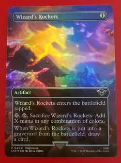 1x Wizard's Rockets (0400) | FOIL Borderless | LTR: Tales of Middle-Earth | MTG - Image 1