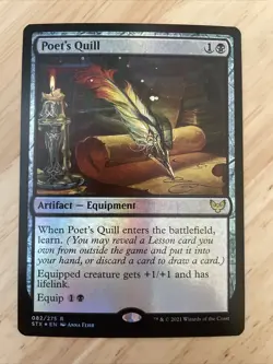 MTG Poet's Quill Strixhaven: School of Mages 082/275 FOIL Rare NM/M - Image 1