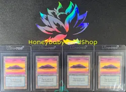 MTG Limited Edition Alpha 1993 Island (A) x 4 M/NM Playset LEA 93/94 - Image 1