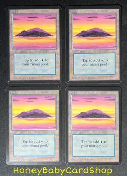 MTG Limited Edition Alpha 1993 Island (A) x 4 M/NM Playset LEA 93/94 - Image 2