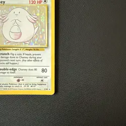 Pokemon TCG Chansey Base Set Holo Unlimited Rare Card 3/102 LP/NM Condition - Image 4