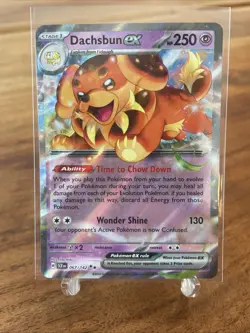 Pokemon TCG Dachsbun EX 067/142 S&V Stellar Crown Double Rare English 2024 NM - Image 1