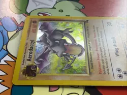 Aerodactyl 1/62 Fossil Holo Pokemon TCG LP/MP - Image 3