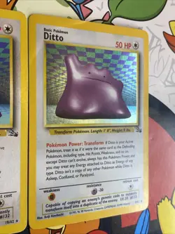 Pokemon TCG Ditto 3/62, 18/62 Fossil Unlimited Holo & Reg Rare, LP/MP Condition - Image 5