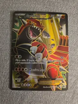 Pokemon Groudon EX Ultra Rare Holo Full Art XY Primal Clash 150/160 Card - Image 1
