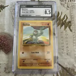 1999-2000 Pokemon Base Set Machop 52/102 CGC 8.5 - Image 1