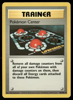Pokemon Center Uncommon Base Set (Shadowless) 085/102 LP - Image 1