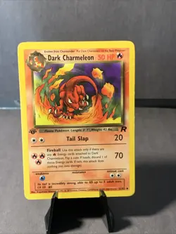 Pokemon TCG 1st Edition Dark Charmeleon #32/82 Team Rocket Unlimited 2000 LP - Image 1