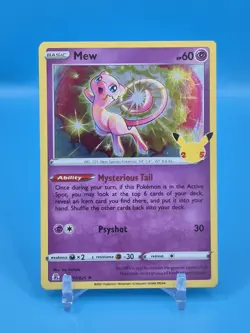 Pokemon TCG Celebrations Mew 011/025 Holo Rare NM - Image 1
