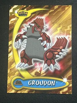 Groudon #33 Pokemon Topps Advanced Challenge 2004 LP - Image 1