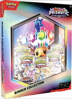 Pokemon TCG SV8.5 Prismatic Evolutions Binder Collection Box Factory Sealed - Image 1