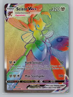 Pokemon Darkness Ablaze Scizor VMAX Secret Rainbow Rare - NM #193/189 10866 - Image 1