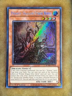 Yugioh Primite Dragon Ether Beryl BLMM-EN130 Secret Rare 1st Ed NM - Image 1