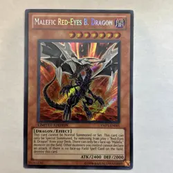 (YBL) Yugioh Malefic Red-Eyes B. Dragon YMP1-EN001 Secret Rare Limited NM - Image 1