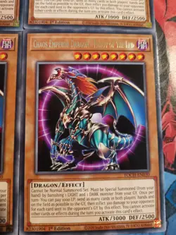 4 x Choas Emperor Dragon - Envoy Of The End - TOCH-EN030 - Common 1st Edition - Image 4