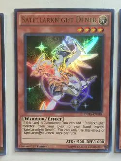 Yugioh 3x Satellarknight Deneb DUEA-EN018 1st Ed NM Near Mint Playset - Image 3