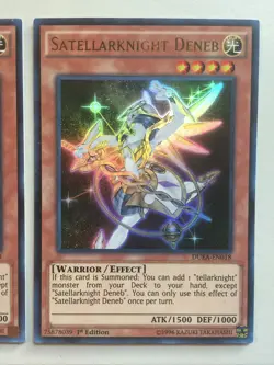 Yugioh 3x Satellarknight Deneb DUEA-EN018 1st Ed NM Near Mint Playset - Image 4