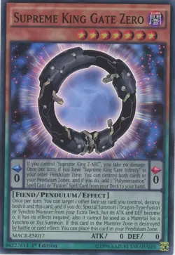 Yugioh Supreme King Gate Zero MACR-EN017 Super Rare 1st Edition NM - Image 1