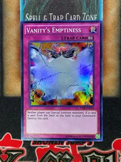 Yugioh Vanity’s Emptiness THSF-EN059 Super Rare LP - Image 1