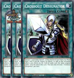 Yugioh! 3x Crossout Designator L5DD-ENY28 Common 1st Ed NM - Image 1