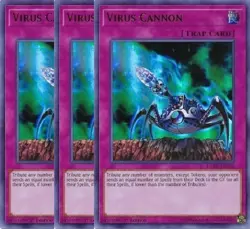 Yugioh - Virus Cannon - 1st Edition Ultra Rare NM - Free Holographic Card - Image 1
