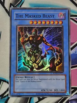YUGIOH - RP02-EN027 The Masked Beast - Super Rare RETRO PACK 2 - Image 1