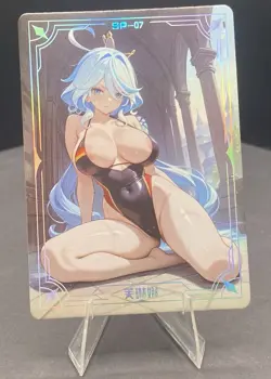 Furina Genshin Impact SP Card Goddess Story Under the Nightgown Waifu - Image 1