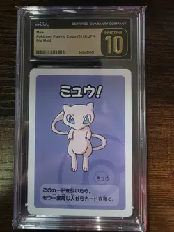 Pokemon 2019 Old Maid Mew Playing Card CGC 10 Pristine, Japanese Edition - Image 1