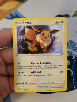 Black Star Promo Eevee SWSH042 Promo SWSH: Sword & Shield Promo Cards LP - Image 1