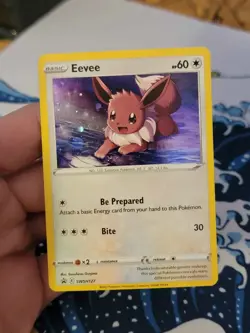 Eevee SWSH127 SWSH: Sword & Shield *Black Star Promo* Cards Holo Cosmos - Image 1