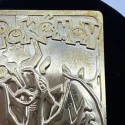 Vintage Pokemon Limited Edition 1999 Charizard 23K Gold Plated Trading Card BK - Image 3