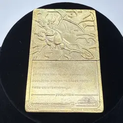Vintage Pokemon Limited Edition 1999 Charizard 23K Gold Plated Trading Card BK - Image 4