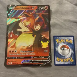 Lance's Charizard V SWSH133 JUMBO OVERSIZED Black Star Promo Pokemon Card - Image 1