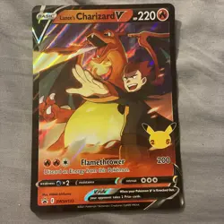 Lance's Charizard V SWSH133 JUMBO OVERSIZED Black Star Promo Pokemon Card - Image 2