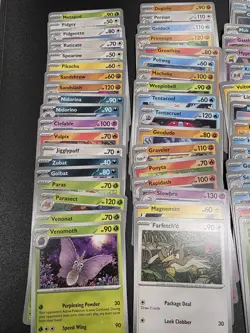 Pokemon Tcg 151 Common / Uncommon Bulk X65 cards, No Duplicates. - Image 2