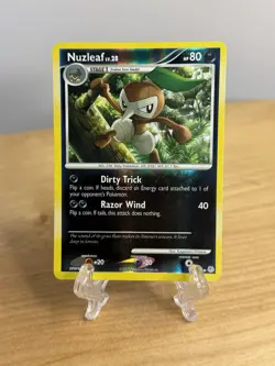 Pokemon Card Nuzleaf LV.28 Diamond & Pearl 57/130 REVERSE HOLO - 2007 - Image 1