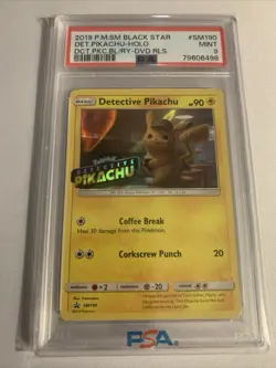 Detective Pikachu and Destined Rivals Persian PSA 9s Pokemon Card - Image 1