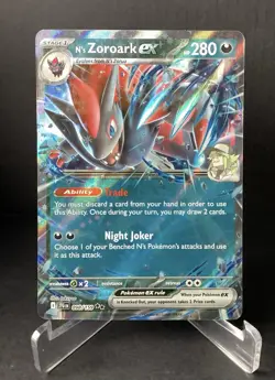 ?N's Zoroark ex 098/159 Sv09: Journey Together Holo NM Pokemon Card? - Image 1