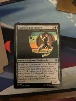Earthbending Student Foil Near Mint English MTG Magic The Gathering - Image 1