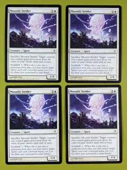 Moonlit Strider x4 Betrayers of Kamigawa 4x Playset Magic the Gathering MTG - Image 1