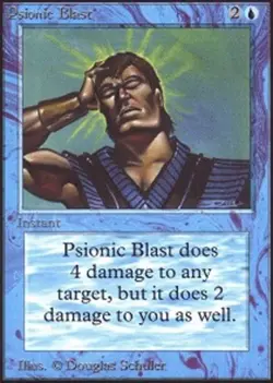 1 x Psionic Blast - Unlimited - Light Play - MTG - Image 1
