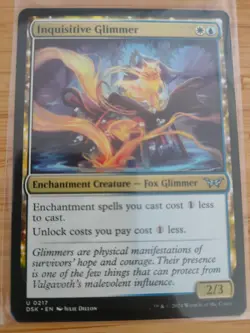 MTG Inquisitive Glimmer 0217 Duskmourn M/NM Free UK P&P - Image 1