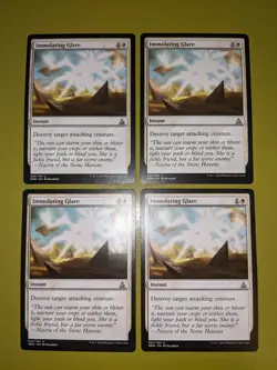 Immolating Glare x4 Oath of the Gatewatch 4x Playset Magic the Gathering MTG - Image 1