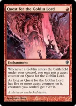 Light Play x 1 Quest for the Goblin Lord - Foil Worldwake - Image 1