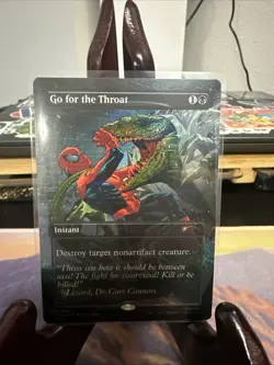 Go for the Throat (Rainbow Foil) Secret Lair Drop Foil - Image 1