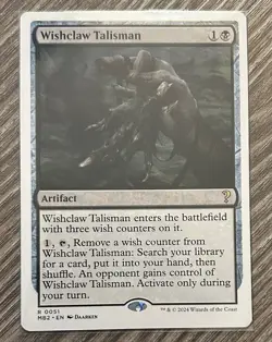 Wishclaw Talisman (White Border) R Mystery Booster 2 51 NM - Image 1