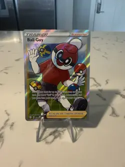 Pokemon TCG - Ball Guy 065/072 - Shining Fates Ultra Rare Full Art Holo - NM - Image 1